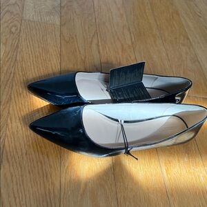 Forever 21 Black Patent Pointed Ballet Flats